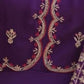 Rajwada Violet Cotton Silk Embroidered Kurta Set For Women