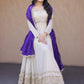 Rajwada White Georgette Embellished Kurta Set For Women