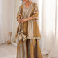 Rajwada Golden Tissue Embroidered Kurta Set For Women