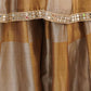 Rajwada Golden Tissue Embroidered Kurta Set For Women