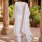 Rajwada White And Brown Georgette Embroidered Kurta Set For Women