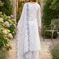 Rajwada White And Sky Blue Georgette Embroidered Kurta Set For Women