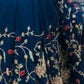 Rajwada Navy Blue Silk Embroidered Saree For Women