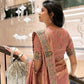 Rajwada Peach Silk Embroidered Saree For Women