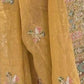 Rajwada Yellow Silk Embroidered Saree For Women