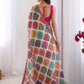 Rajwada Multicolor Georgette Lace Work Saree For Women