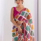 Rajwada Multicolor Georgette Lace Work Saree For Women