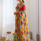 Rajwada Multicolor Georgette Lace Work Saree For Women
