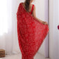 Rajwada Red Georgette Lace Work Saree For Women