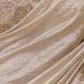 Rajwada Cream Satin Silk Solid Saree For Women