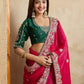 Rajwada Deep Pink Chiffon Embroidered Saree For Women