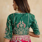 Rajwada Deep Pink Chiffon Embroidered Saree For Women