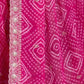 Rajwada Pink Georgette Cut Work Saree For Women