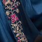 Rajwada Navy Blue Georgette Cut Work Saree For Women