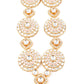 Rajwada Women White Faux Stone Studded Meenakari Jewelry Set