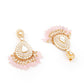 Rajwada Women White Faux Stone Studded Meenakari Jewelry Set
