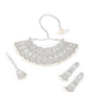 Rajwada Women Gorgeous White Choker Set With Maangteeka