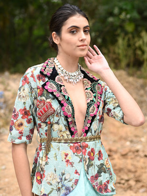 Rajwada White Choker Kundan Set For Women