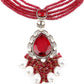 Rajwada Women Red Beads Choker Set