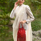 Rajwada Women Red Beaded Potli Bag With Tassels