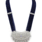 Rajwada Women Very Victorian Dark Blue Long Necklace Set