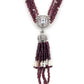 Rajwada Women Voilet Long Beaded Necklace Set