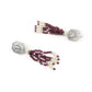 Rajwada Women Voilet Long Beaded Necklace Set