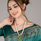 Rajwada Women Shades Of Green Long Necklace Set