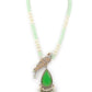 Rajwada Women Shades Of Green Long Necklace Set