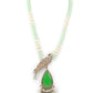 Rajwada Women Shades Of Green Long Necklace Set