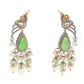 Rajwada Women Shades Of Green Long Necklace Set