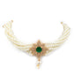 Rajwada Women Royal White Pearls Choker Neck Piece