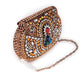 Rajwada Women Bronze Colored Metal Clutch