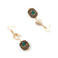 Rajwada Women Apricot And Green Beaded Long Necklace