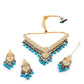 Rajwada Women Shades Of Blue Choker Necklace Set