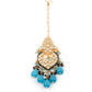 Rajwada Women Shades Of Blue Choker Necklace Set