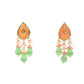 Rajwada Women Green Royal Meenakari Long Necklace Set