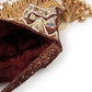 Rajwada Women Brown And Gold Tassel Potli Bag