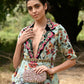 Rajwada Women Lilac Embroidered Velvet Clutch