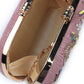 Rajwada Women Lilac Embroidered Velvet Clutch