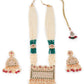 Rajwada Women Multicolored Kundan Studded Long Neck Piece