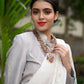 Rajwada Women Triple Layered Brown Beads Neck Piece