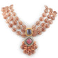 Rajwada Women Triple Layered Brown Beads Neck Piece