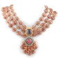 Rajwada Women Triple Layered Brown Beads Neck Piece