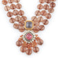 Rajwada Women Triple Layered Brown Beads Neck Piece