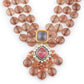 Rajwada Women Triple Layered Brown Beads Neck Piece