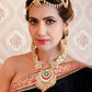 Rajwada Women Cluster Beads White Jewelry Set