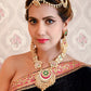 Rajwada Women Cluster Beads White Jewelry Set