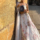 Rajwada Women Classy Multicolor Semi Stitched Lehenga With Unstitched Blouse