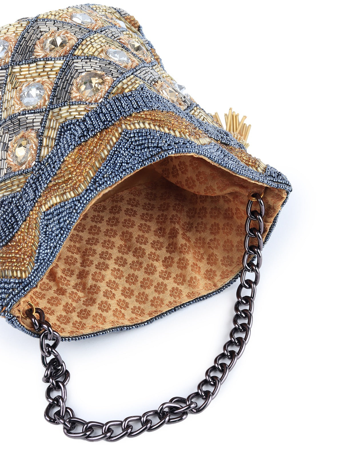 Rajwada - Heavily Embellished Multicolor Potli